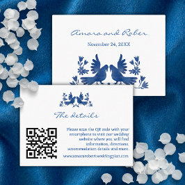 WATERVERF OTOMI VOGELBEHUIZING KAART VISITEKAARTJE