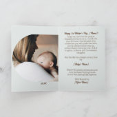 Waterverf Otter en Baby, eerste Moederdag Kaart (Binnen)