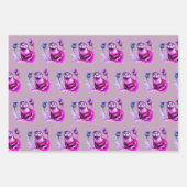 Waterverf otter en distels inpakpapier vel (Voorkant 3)