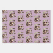 Waterverf otter en distels inpakpapier vel (Voorkant 2)