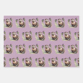 Waterverf otter en distels inpakpapier vel (Voorkant)