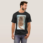 Waterverf Otter Fluitspelend T-shirt (Voorkant volledig)