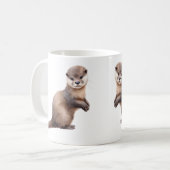 Waterverf Otter Koffiemok (Voorkant links)