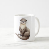 Waterverf Otter Koffiemok (Voorkant rechts)