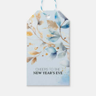 Waterverf Oud en Nieuw-feest Cadeaulabel