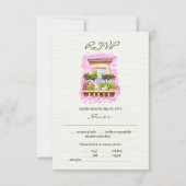 Waterverf oude binnenstad Balkon Mexicaanse bruilo Kaart (Voorkant)