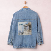 Waterverf oude ruïnes in Athene Griekenland Denim Jacket (Hangar)
