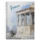 Waterverf oude ruïnes van Athene Notitieboek - Gri (Voorkant)