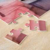 Waterverf Oude Stad Cookie Shop Legpuzzel (Zijkant)