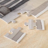 Waterverf oude stad Valentijnsdag winkel Legpuzzel (Zijkant)