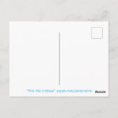 Waterverf oude  Victoriaans Bossen Briefkaart (Achterkant)