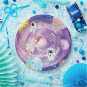 Waterverf Outer Space Paper Borden Papieren Bordje (Feest)