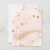 Waterverf Outer Space Two the Moon Dank je kaart (Achterkant)