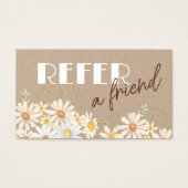 Waterverf over de verwijzingskaart voor kraftpapie visitekaartje (Voorkant)