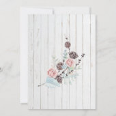 Waterverf over het houtwacht tijdens de winter kaart (Achterkant)