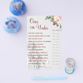 Waterverf Over of onder Vrijgezellenfeest game car Flyer (Enkel)