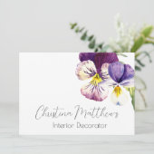 Waterverf Overtredingen op wit Kaart (Staand voorkant)