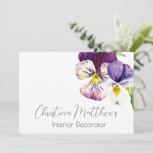 Waterverf Overtredingen op wit Kaart (Staand voorkant)