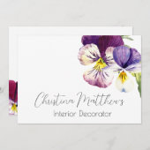 Waterverf Overtredingen op wit Kaart (Voorkant / Achterkant)