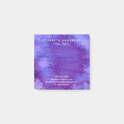 Waterverf overtreedt zakelijke post-it notities post-it® notes (Voorkant)