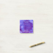 Waterverf overtreedt zakelijke post-it notities post-it® notes (Op bureau)