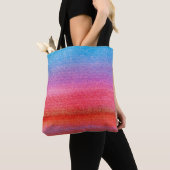 Waterverf overvloeien - Rood en blauw Tote Bag (Dichtbij)