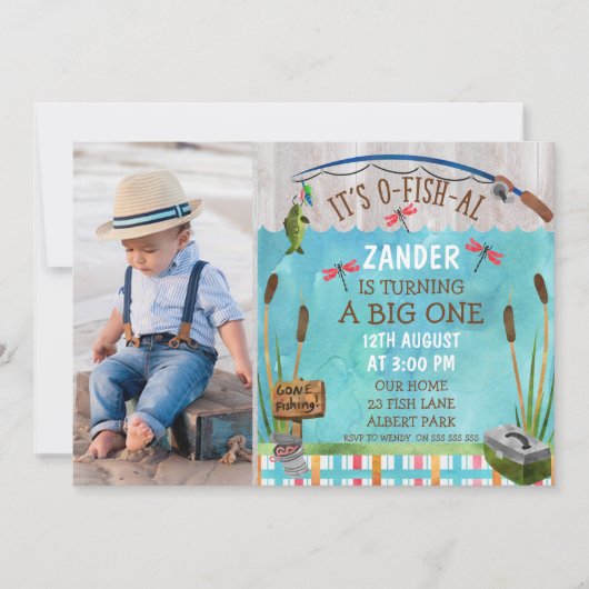 Waterverf Ovisally Birthday Invitation Kaart (Voorkant)