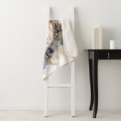 Waterverf Owl Bird Wildlife Art Sherpa Deken (In situ)