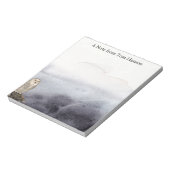 Waterverf Owl Blue Clouds - Aangepast Notitieblok (Linkerzijde)