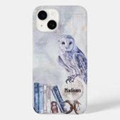 Waterverf Owl & Boeken Case-Mate iPhone Case (Achterkant)