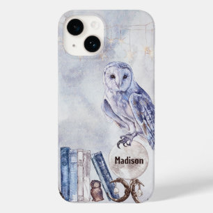 Waterverf Owl & Boeken Case-Mate iPhone 14 Hoesje
