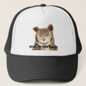 Waterverf Owl Fun Wat wil je? Grumpy Trucker Pet (Voorkant)