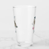 Waterverf Owl | Jouw namen toevoegen Glas (Links)