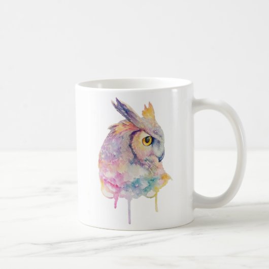 Waterverf Owl Koffiemok (Rechts)