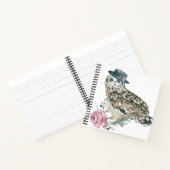 Waterverf Owl Notitieboek (Binnen)