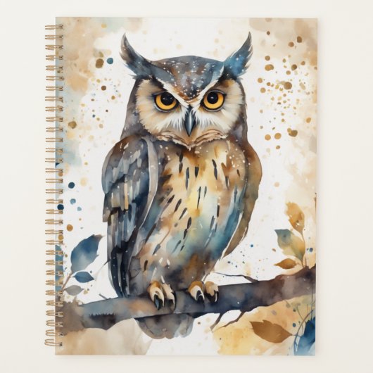 Waterverf Owl Planner (Voorkant)