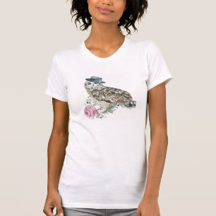 Waterverf Owl T-shirt