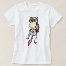 Waterverf Owl T-shirt