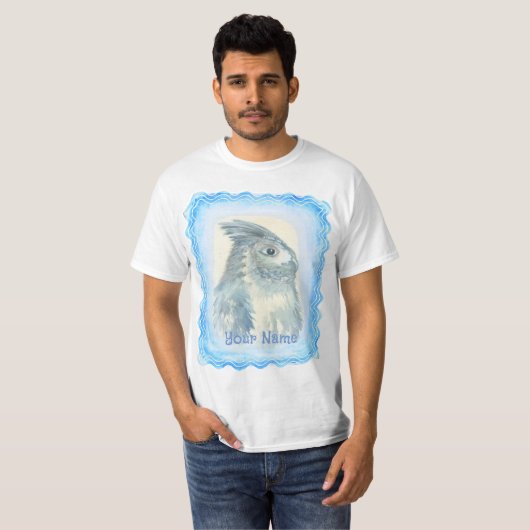 Waterverf Owl T-Shirt (Voorkant volledig)