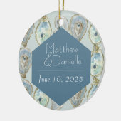 Waterverf Oyster Pattern Ornament (Links)