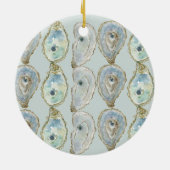 Waterverf Oyster Pattern Ornament (Achterkant)