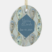 Waterverf Oyster Pattern Ornament (Rechts)