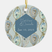 Waterverf Oyster Pattern Ornament (Voorkant)