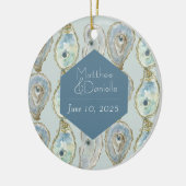 Waterverf Oyster Pattern Ornament (Links)