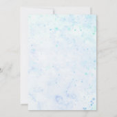 Waterverf Oyster Roast & Champagne Verloving Kaart (Achterkant)