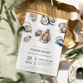 Waterverf Oyster Roast Party Kaart