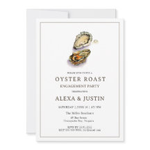Waterverf Oyster Roast Verlovingspartij