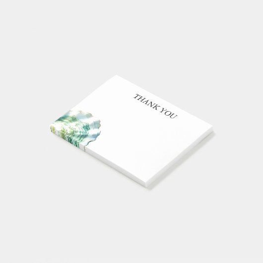 Waterverf Oyster Shell Custom Post-it® Notes (Schuin)