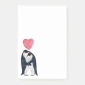 Waterverf Paar Emperor Penguins Post-it® Notes (Voorkant)