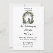 Waterverf Paar Getting Married Bruiloft Kaart (Voorkant)